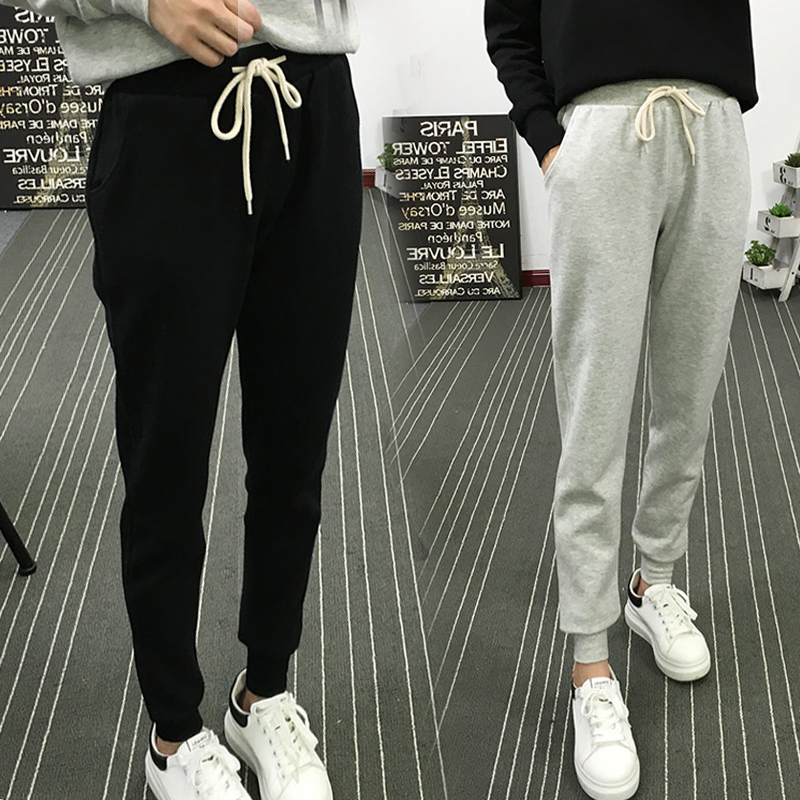 New autumn sports pants on official website women's pants show thin and small feet Harun pants casual pants loose pants