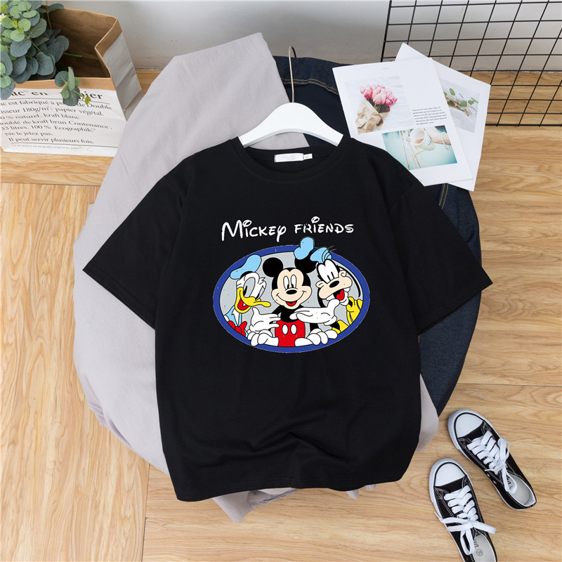 Spot issue 2020 summer super fire women's Mickey pattern Short Sleeve T-Shirt Top