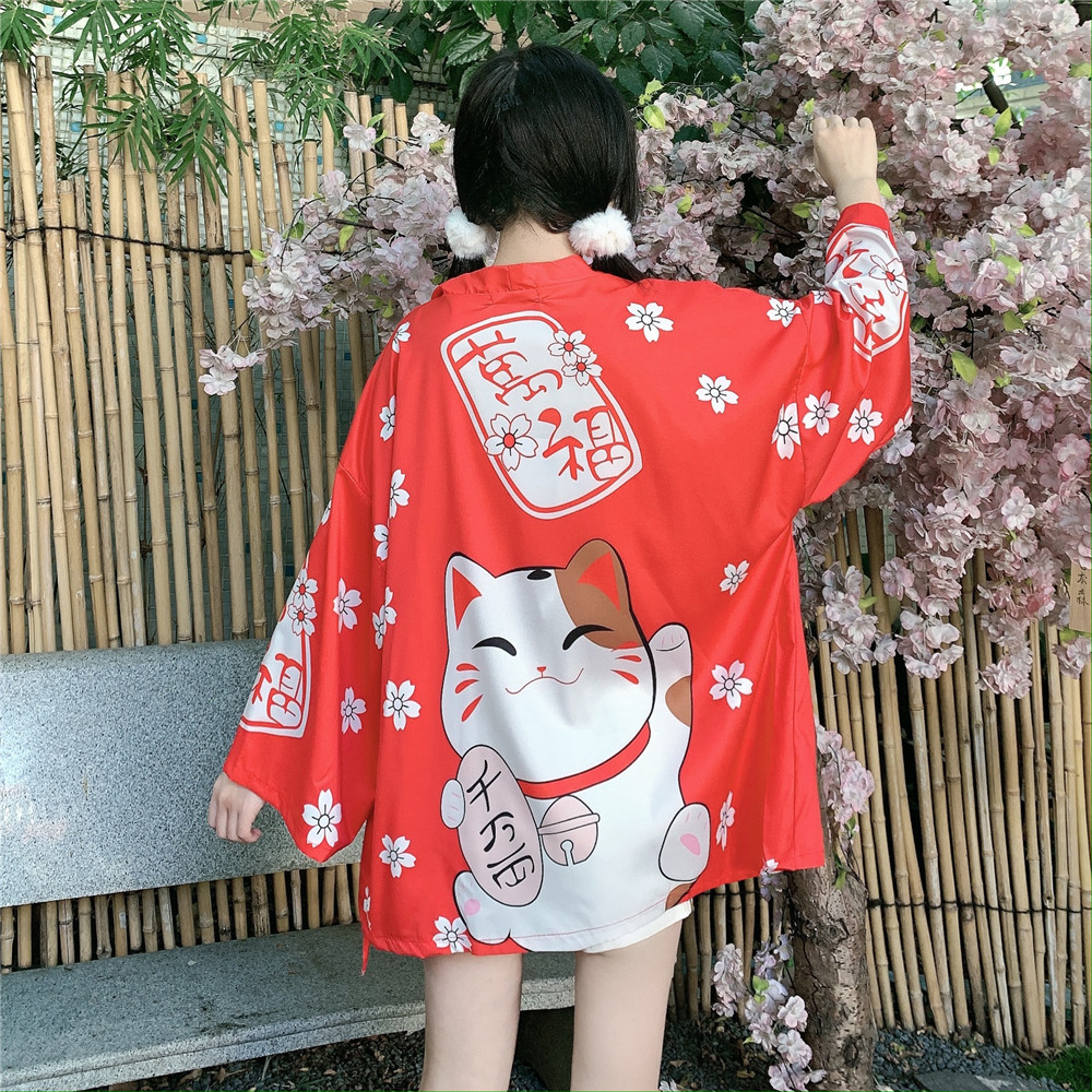 Real price photo of Chinese style, ancient style, improved fashion, lucky cardigan, sunscreen, Chinese red thin coat, female
