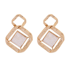 S925 silver needle cool wind Earrings temperament long pendant personality versatile White Diamond Earrings