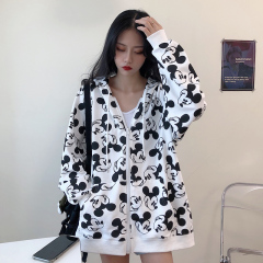 65 fish scale waitmore Mickey sweater women's thin loose Korean fashion ins cardigan coat