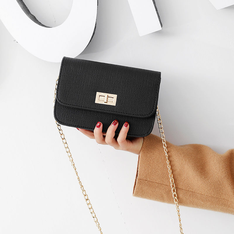 Bag 2020 Korean autumn and winter new chic chain small square bag single shoulder messenger bag buckle women's Bag Mini Bag