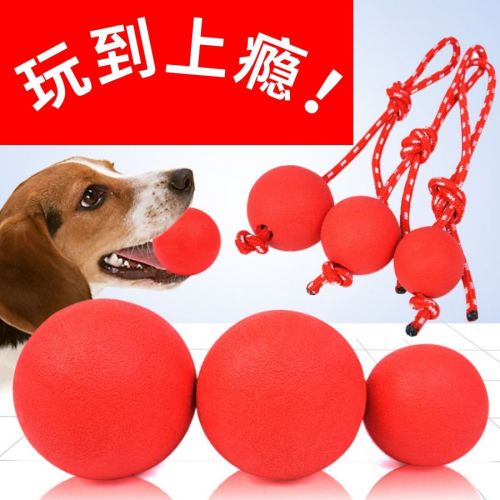 Dog's toy ball molars tooth toy ball pet toy ball solid training dog toy golden fur toy