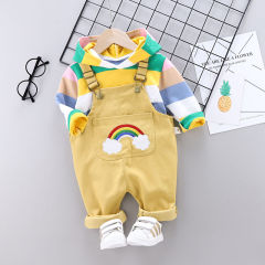 20 children's clothes spring and autumn baby clothes 1-year-old boy's foreign style backpack suit boy's spring 2-piece set