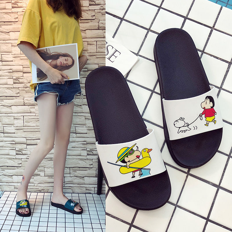 Summer slippers, women's slippers, bathroom, home, slippers, antiskid bathing couples, men's indoor lovely women's sandals