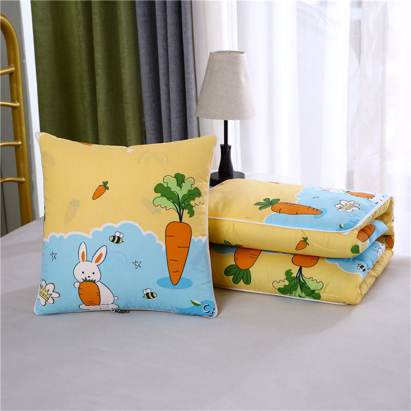 Pillow quilt dual purpose cushion quilt air conditioning car waist pillow bedside back sofa office lunch break pillow quilt