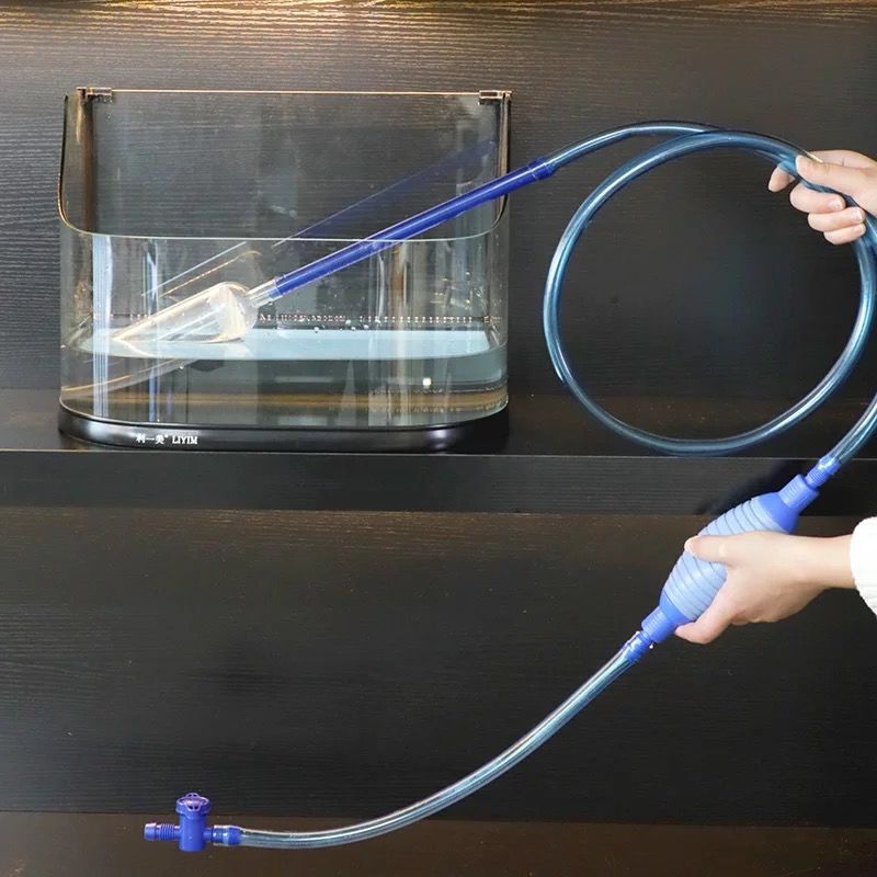 Fish tank water exchanger siphon replacement pipe suction pipe sand washing suction pan manual water change cleaning tool change water pipe