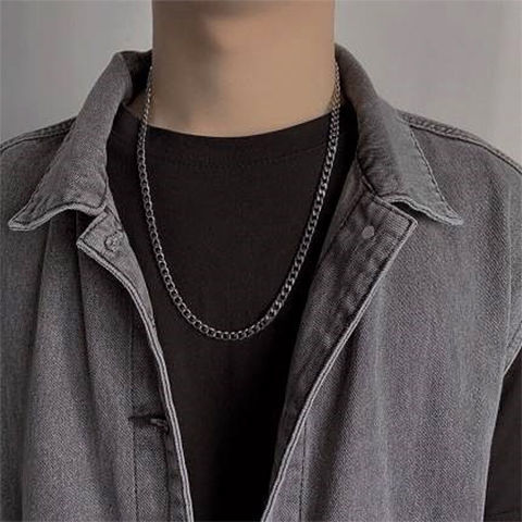 Necklaces men's fashion ins Korean version fashionable and simple student couple necklaces female collarbone chain personality Street hip-hop accessories