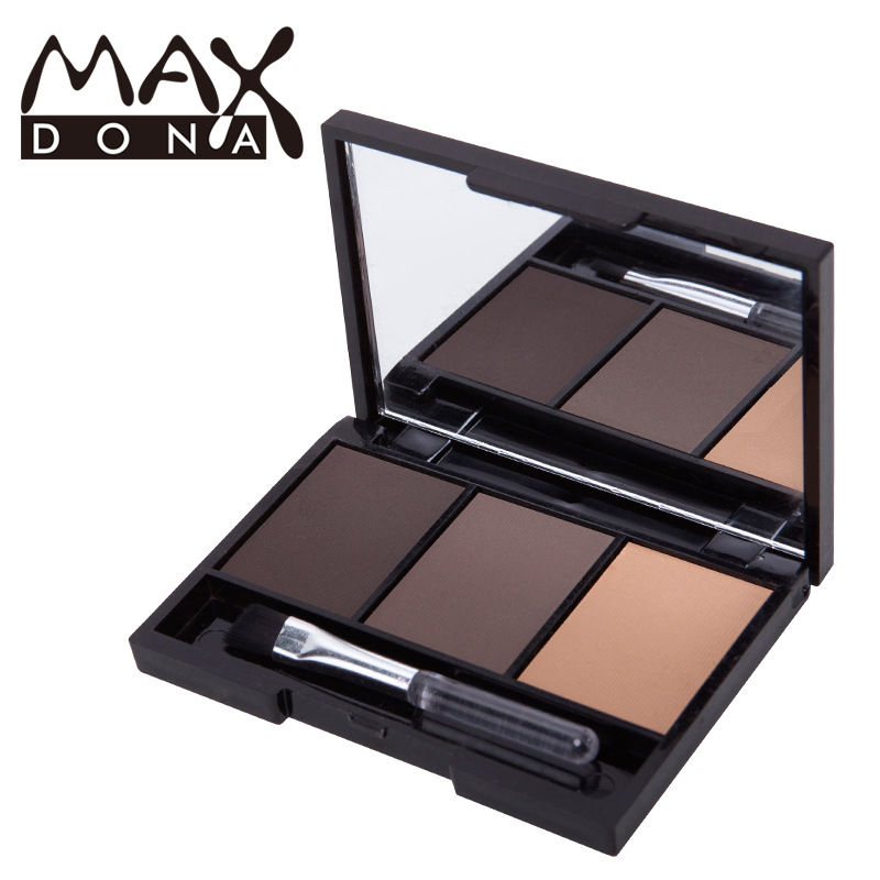 Tricolor + eyebrow paste eyebrow powder for beginners waterproof, sweat proof, non decolorizing, lasting and non halo dyeing eyebrow pen net red same style suit
