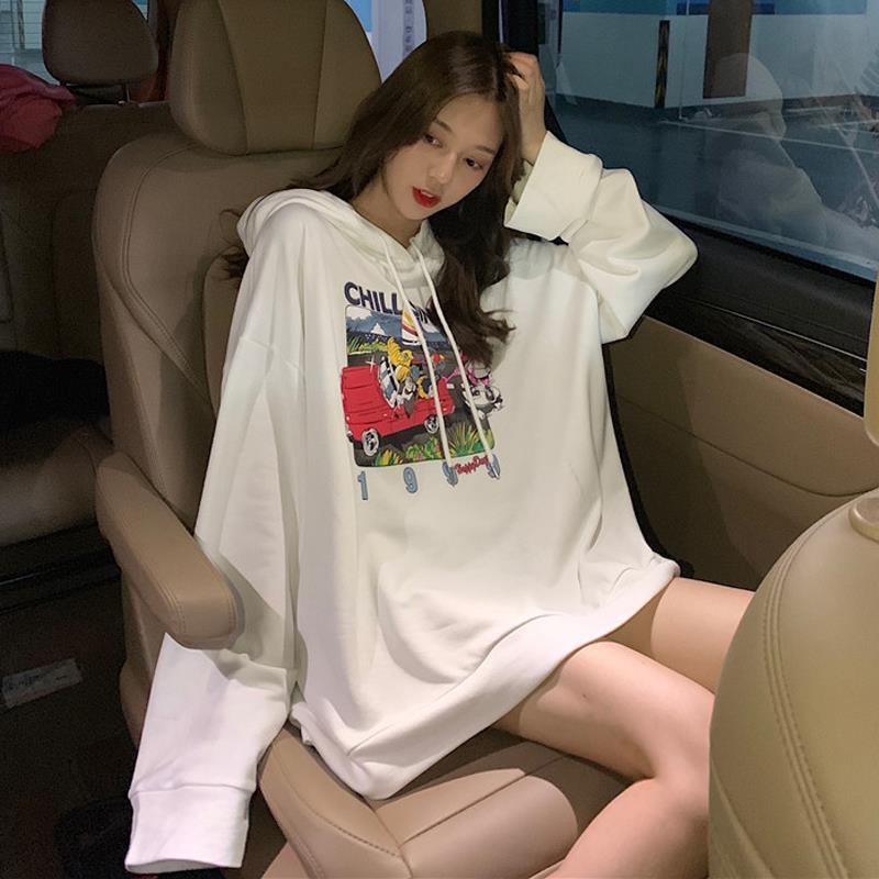 Cotton sweater women's autumn new Korean cartoon print Pullover for students