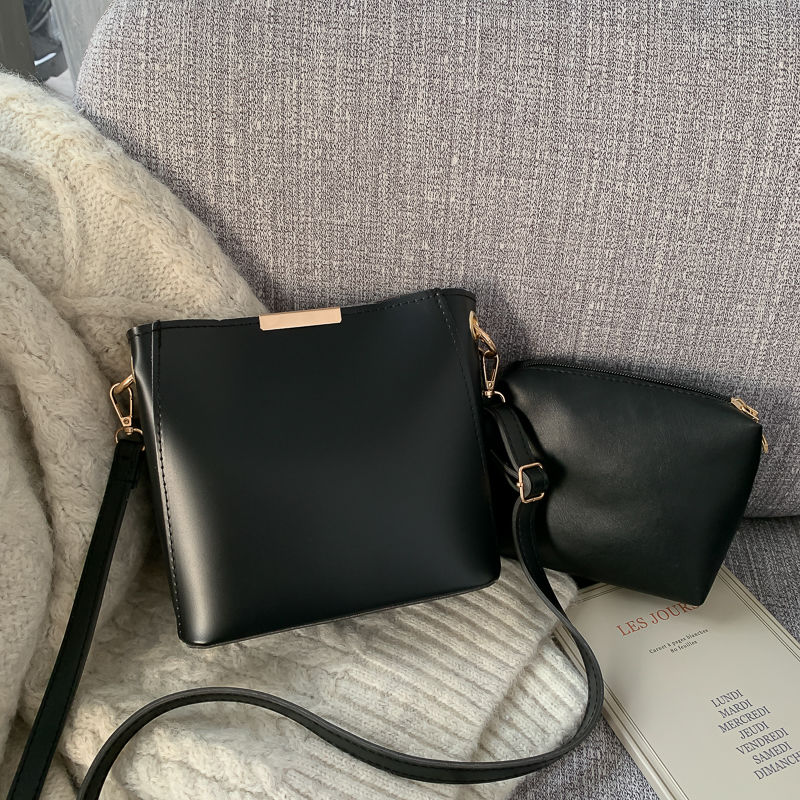 Advanced feeling bag foreign gas bucket bag women's bag autumn and winter new one Shoulder Messenger Bag