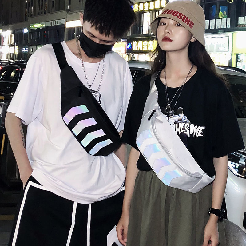 New style chest bag men's waist bag multi function ins bag couple messenger bag leisure fashion sports tourism trend construction site
