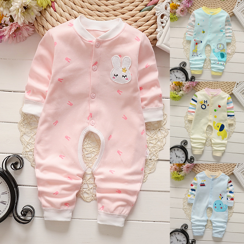 Baby cotton Jumpsuit spring and autumn summer underwear newborn clothes 0-3 months 6 baby 9 creeper 12 Romper