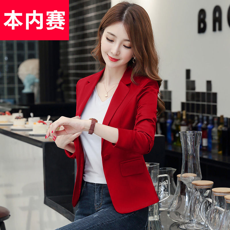 Women's short suit 2020 new autumn Korean women's slim casual student suit