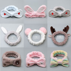 Net red face wash hair band women's headgear Korean hairdressing headband simple wide brimmed headband headband cute headdress fashion