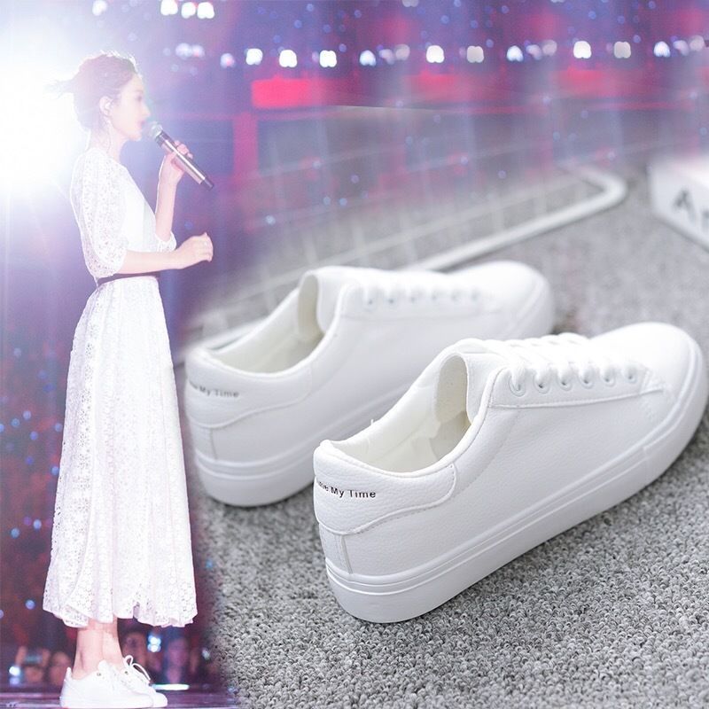 Versatile small white shoes female students flat shoes Korean casual shoes white shoes new women's shoes in spring and autumn of 2019