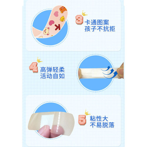 Medical band aid waterproof lovely hemostasis breathable girl cartoon band aid wound application [100 tablets / box]