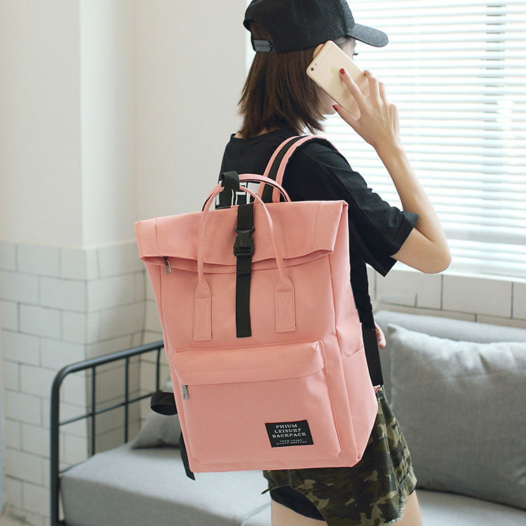 Large capacity schoolbag female student Korean version campus Harajuku Mori high school students backpack ins ultra fire backpack male trend