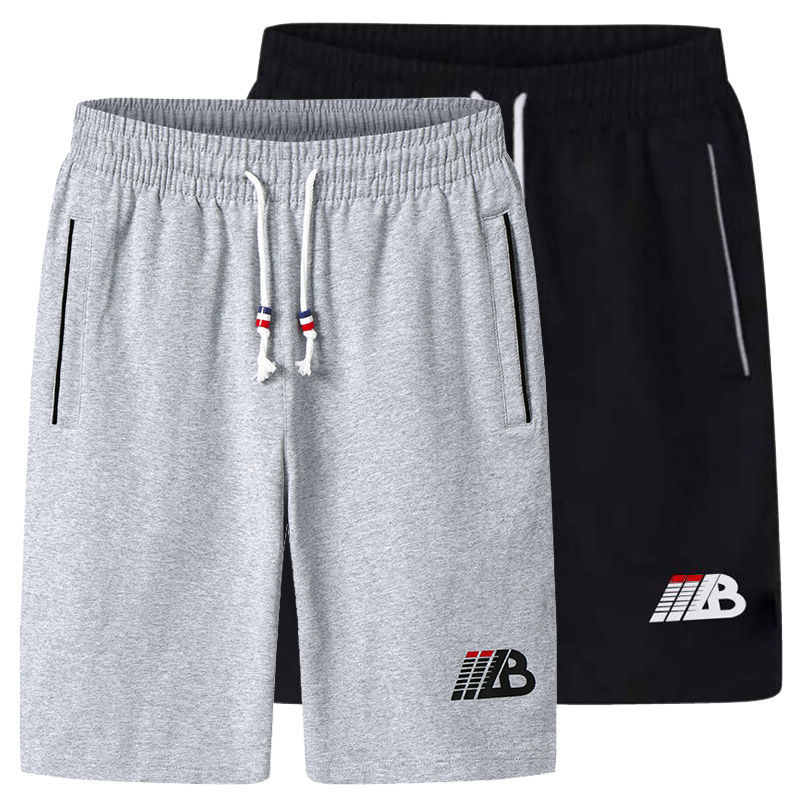 Knitted shorts men's summer 5-point beach pants men's sports pants fashionable summer loose and breathable large underpants
