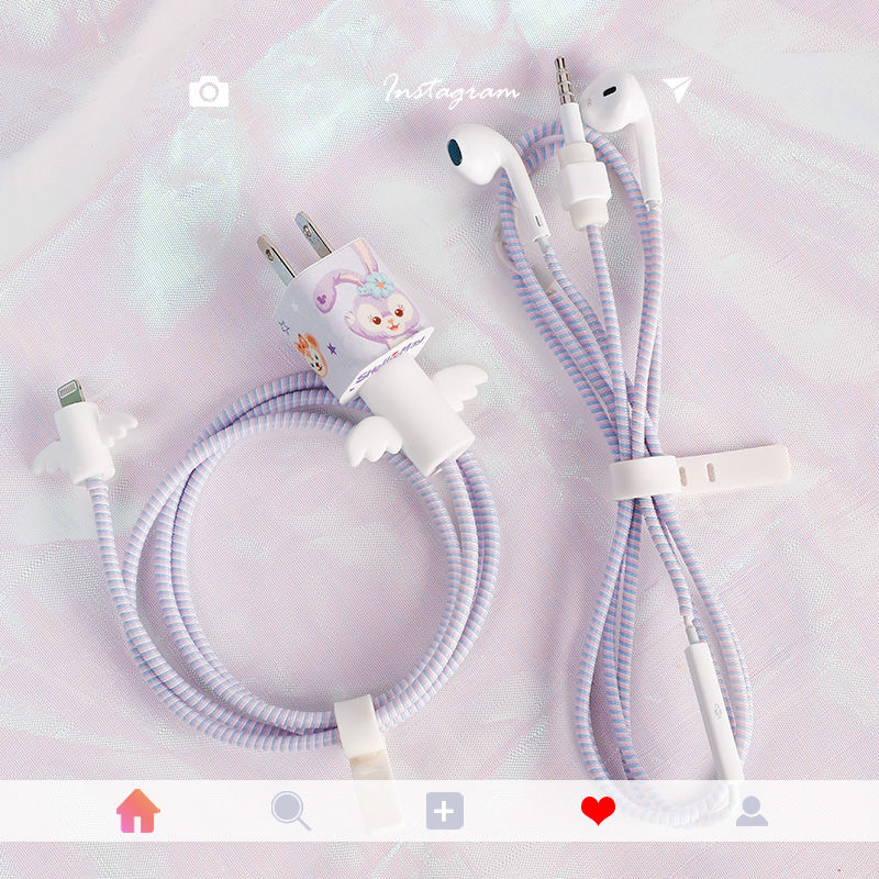 Apple data cable protection case iPhone 11 mobile phone charger card pack data cable winding rope