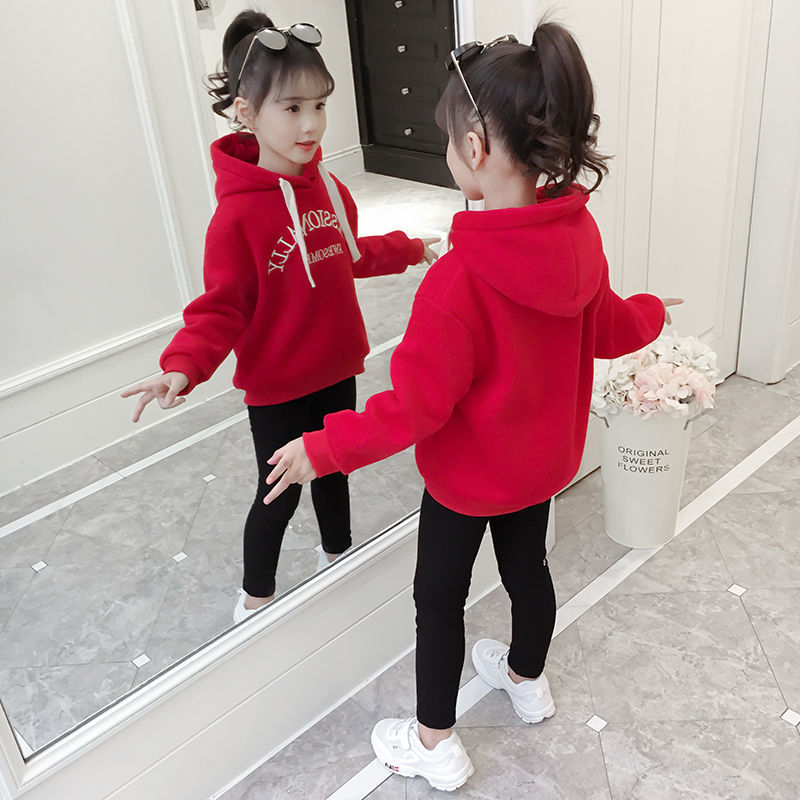 New Korean version of children's sweater with cotton and cashmere