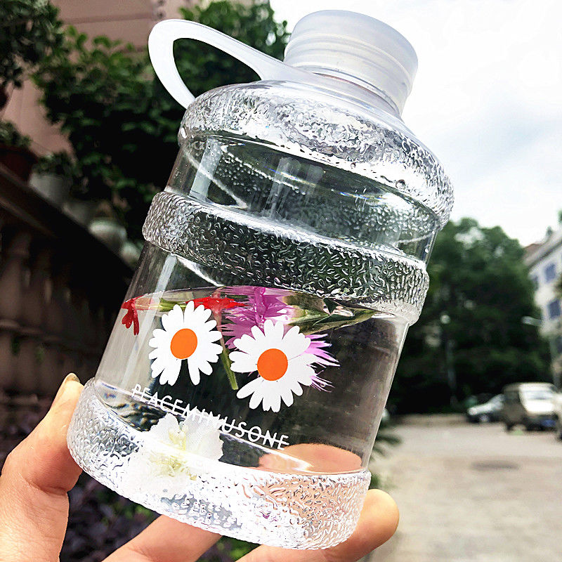 Mini small bucket cup creative simple men and women students water cup plastic cup plastic cup children's super cute water bottle