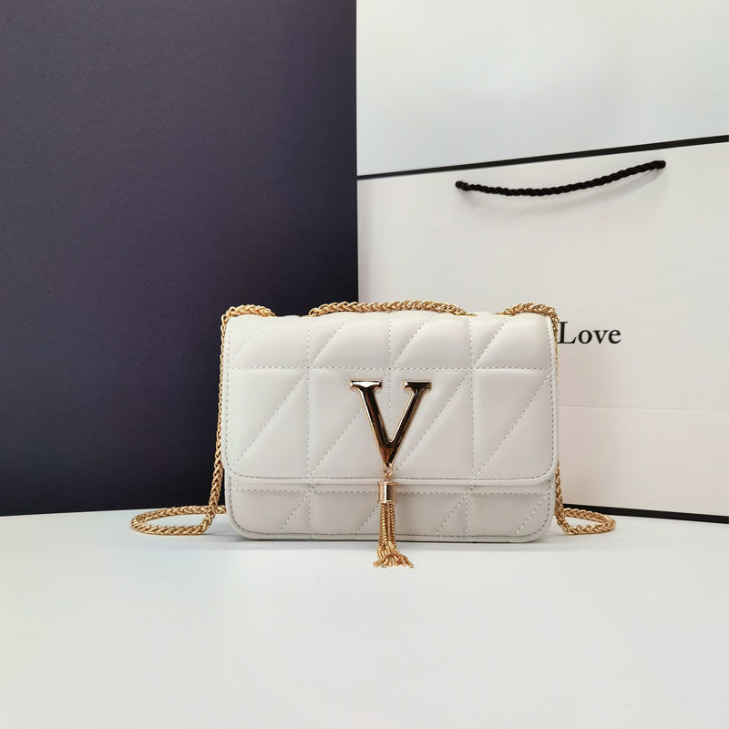 Chain pack ins super fire bag 2020 new fashion tassel straddle bag all over the net red pop small square bag