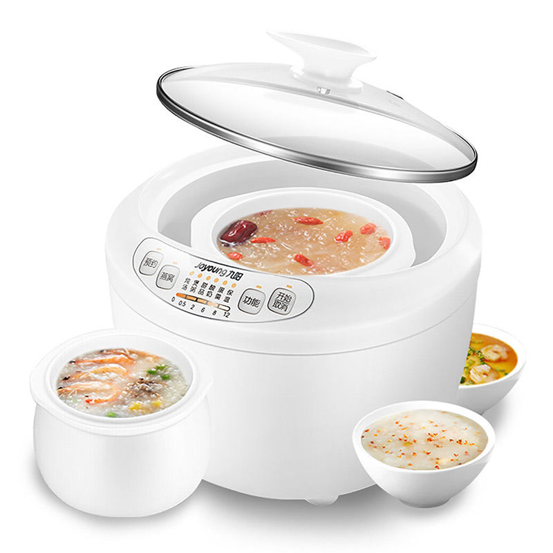 Jiuyang electric stew cup bird's nest stewed in water ceramic Mini 1-2 person soup porridge small automatic electric stewer