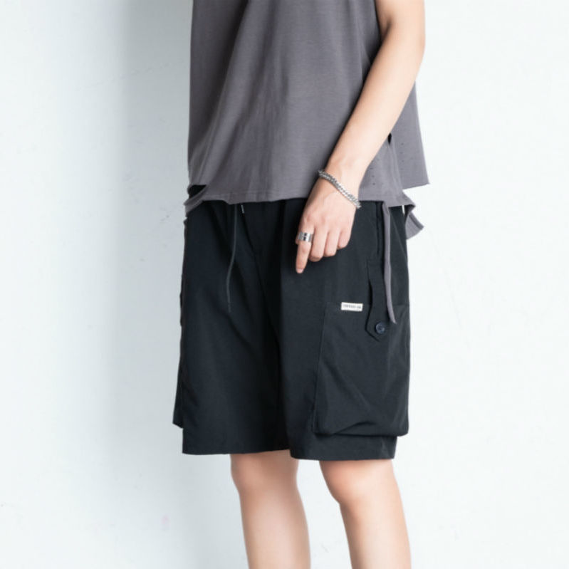 Work wear shorts men's trend Japanese loose ins versatile summer thin hip hop oversize casual sports Capris