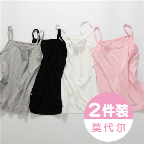Girl's suspender vest modal summer thin baby children's bottom underwear little girl pure cotton medium and large children