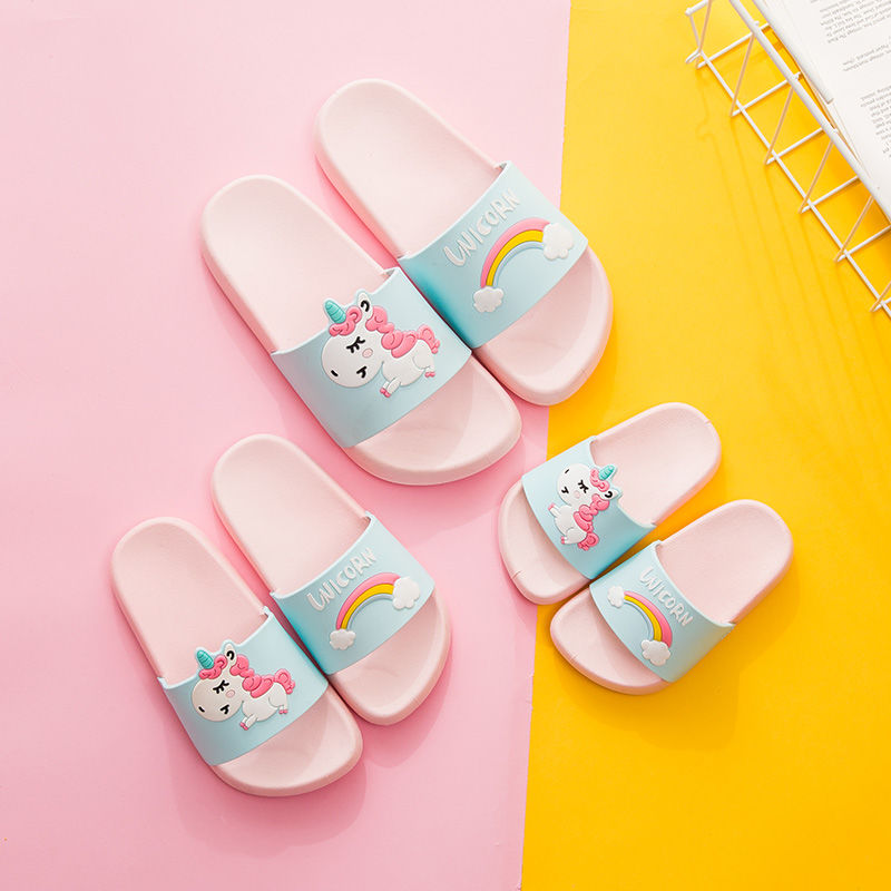[super antiskid] parent child shoes children's slippers female summer antiskid baby girls' slippers boys' and children's cool slippers