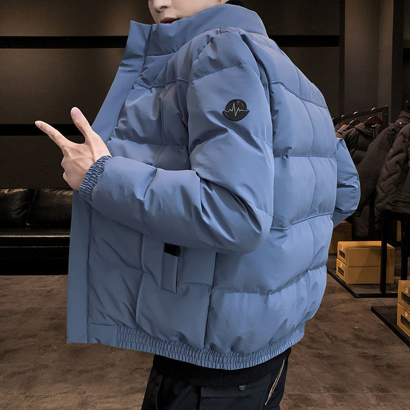 Winter cotton padded clothes men's trend slim fit short thickened coat cotton padded jacket young couple korean cotton padded clothes winter men's wear