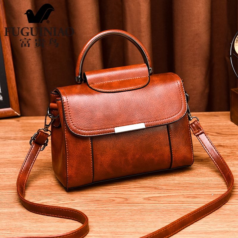 New fashion retro portable women's bag Korean fashion Versatile Single Shoulder Messenger Bag Small Square bag