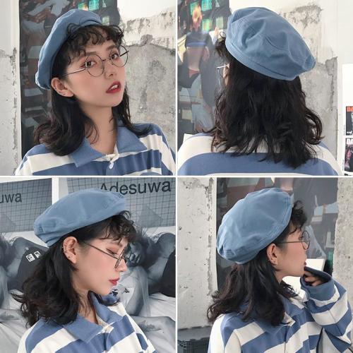 Beret female Xia ins retro British spring and autumn painter octagonal bud hat Korean version Japanese version