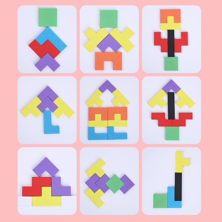 40 pieces of Tetris jigsaw puzzle toys for children