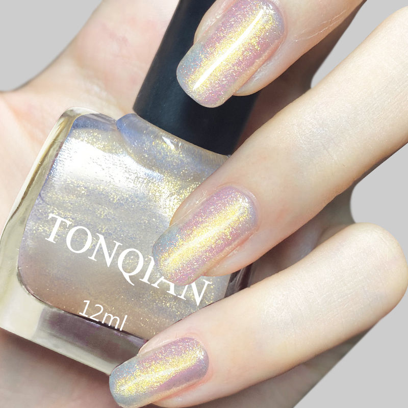 Aurora nail polish, natural roasting, durable, non stripping, waterproof, clear, white, red, non-toxic, manicure oil, no bake suit.