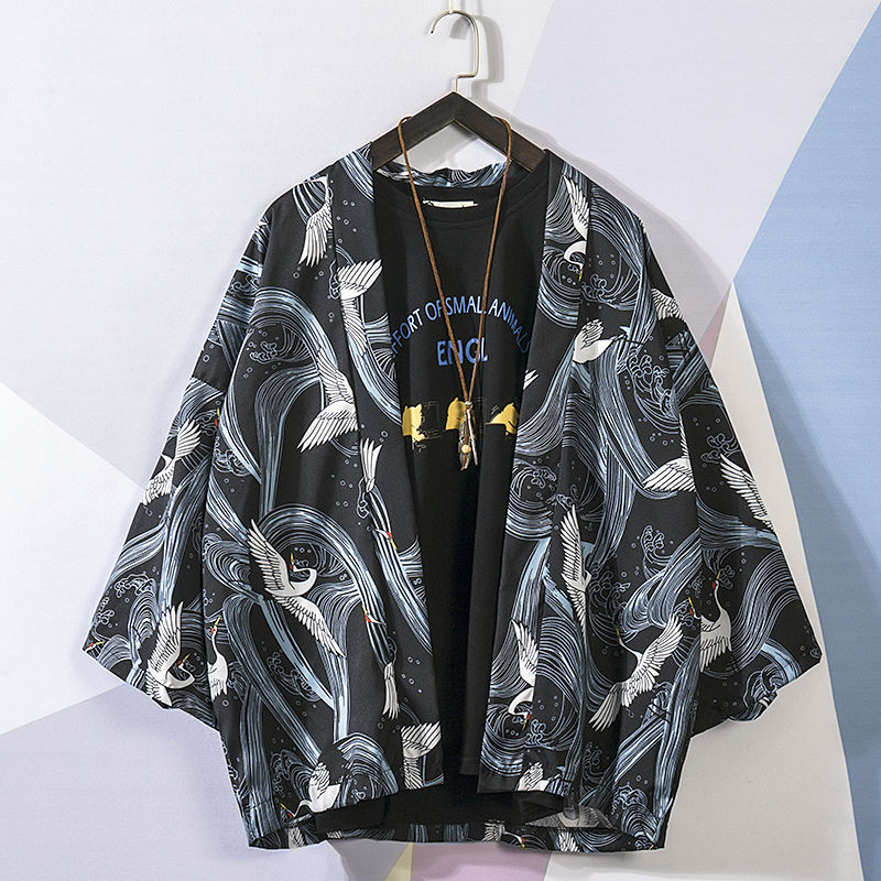 Japanese style kimono with retro and lazy style