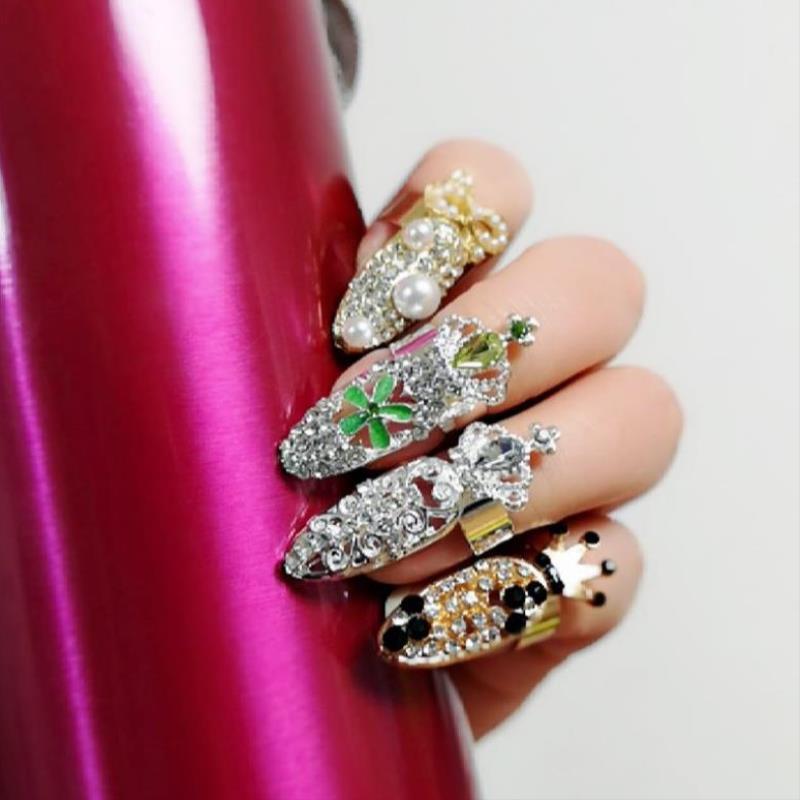 Fingernail cover ancient costume ancient style armor cover palace nail cover simple gift Korean version versatile ring hand ornament