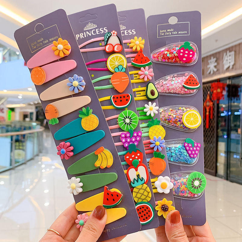 Korean children's hairpin girl hairpin little girl headdress broken hair baby clip Princess Baby Girl hairpin BB clip