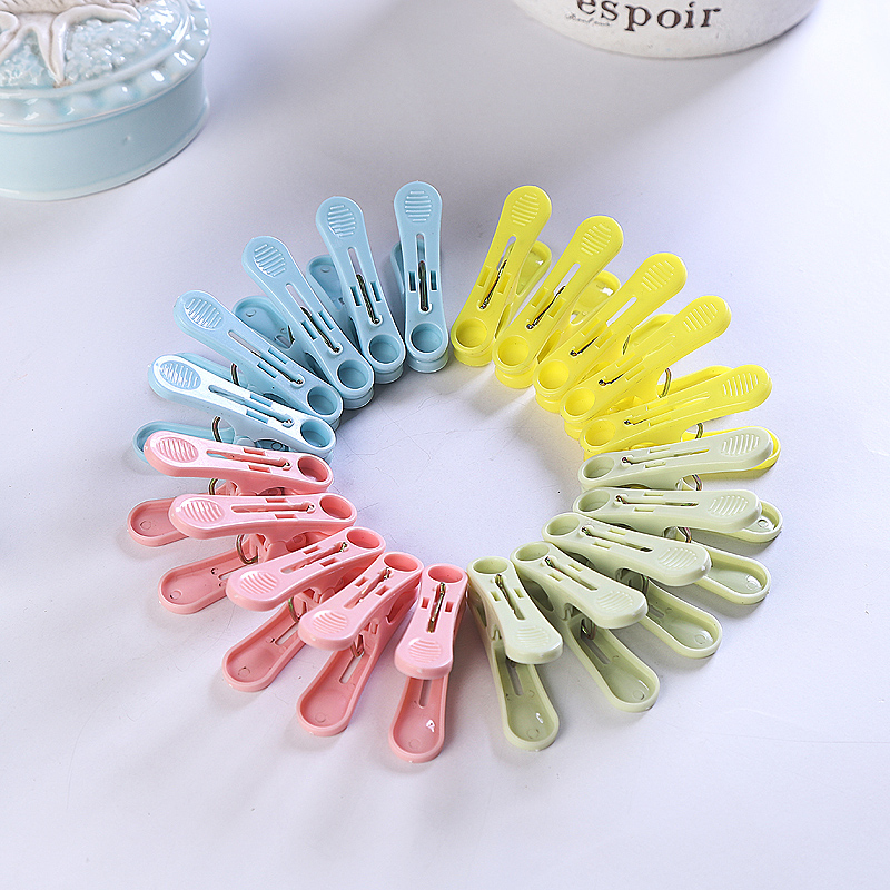 Thickened plastic clip socks clothes hanger clip clothes clip windproof strong clip airing clothes pin quilt underwear clip