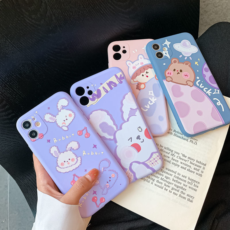 Apple 11 case full package cartoon cute iPhone X / 7plus / 8p silicone 6S soft shell XR / xsmax female
