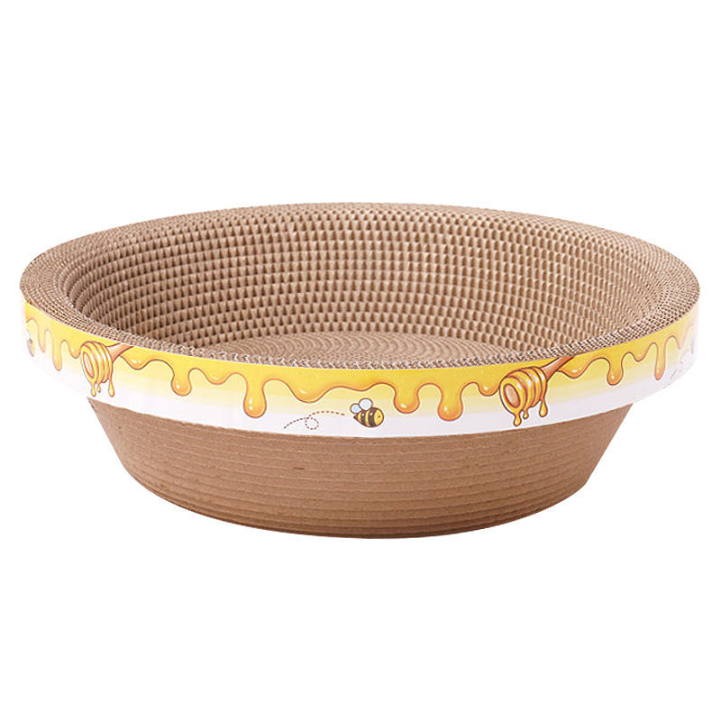 Cat claw plate bowl type pet cat toy four seasons claw grinding machine wear resistant cat scratch basin cat nest grinding pad cat supplies