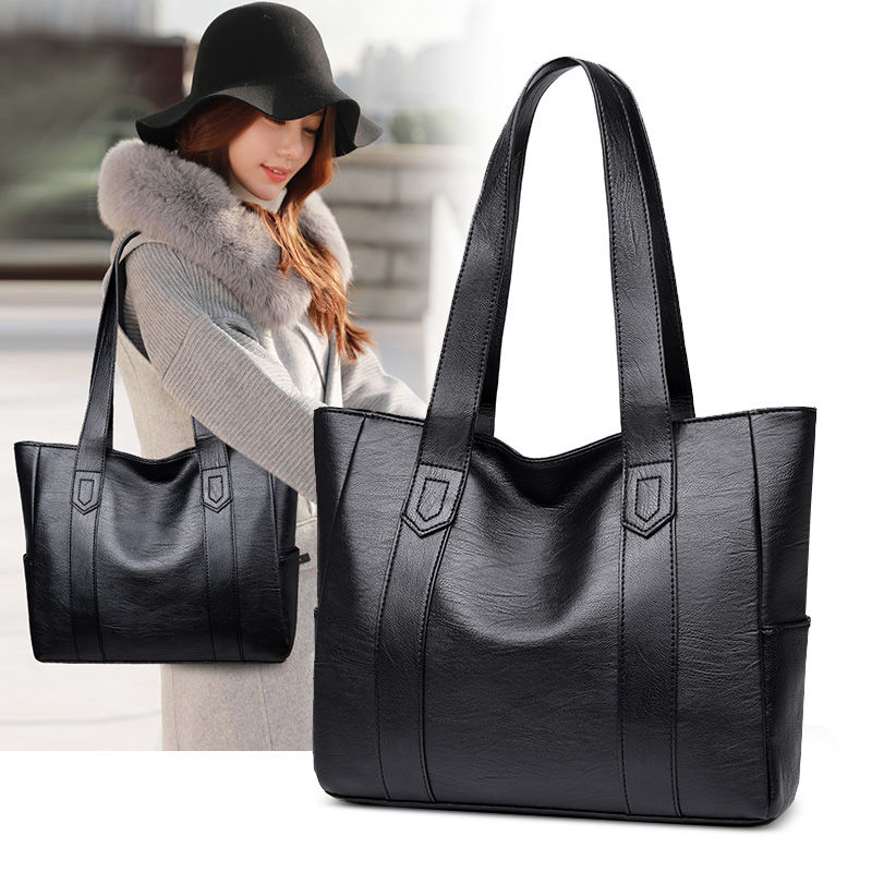 [leather texture] 2020 new fashion versatile handbag