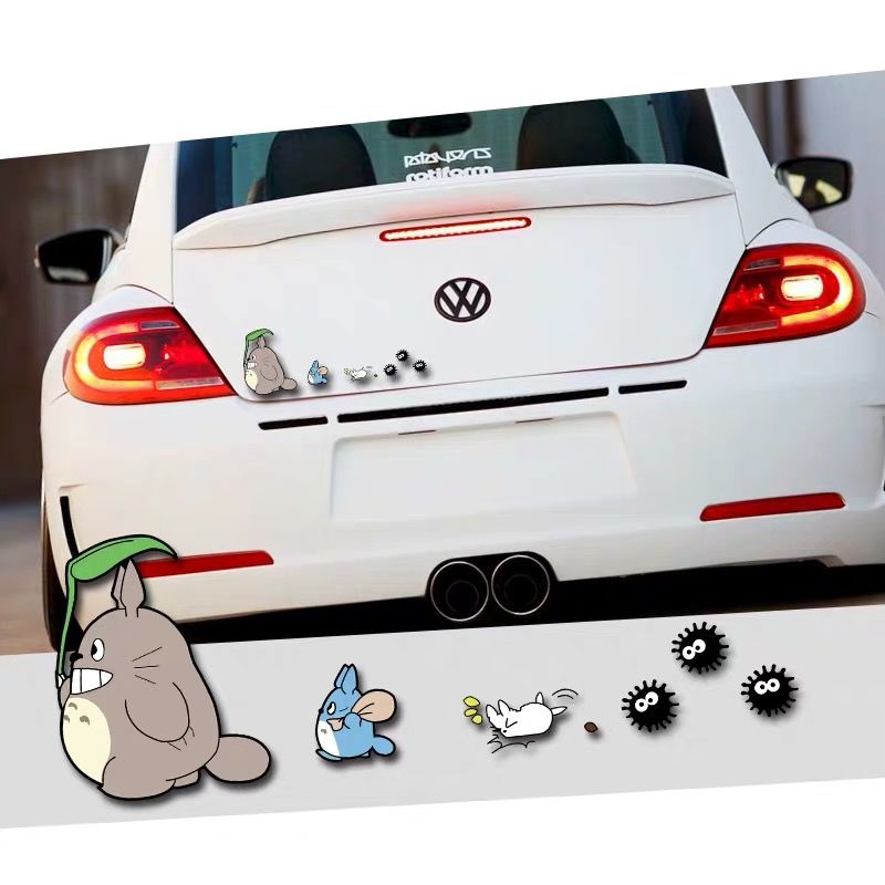 Dragon cat car stickers personalized animation cartoon creative funny animal stickers body door scratch paste glass decoration stickers