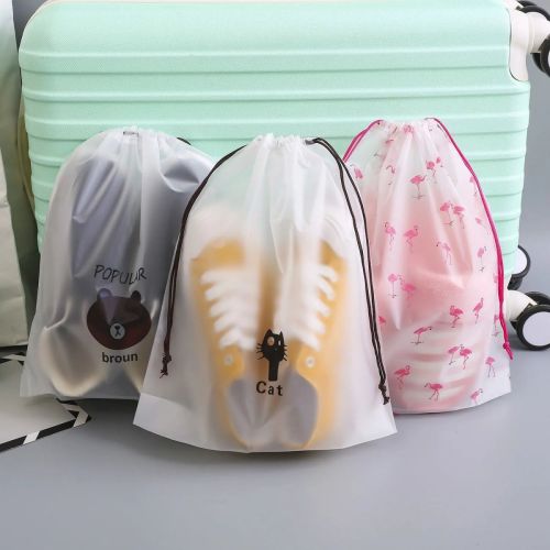 Shoe storage bag for traveling with drawstring opening storage bag dust proof and moisture proof shoe bundle pocket student self sealed bag