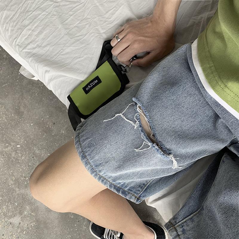 Shorts men's summer baggy straight tube Denim Capris Korean fashion dilapidated jeans pants casual versatile pants