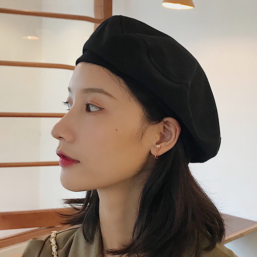 Beret women's thin summer black ins octagonal hat net red Korean version Japanese British retro painters hat trend