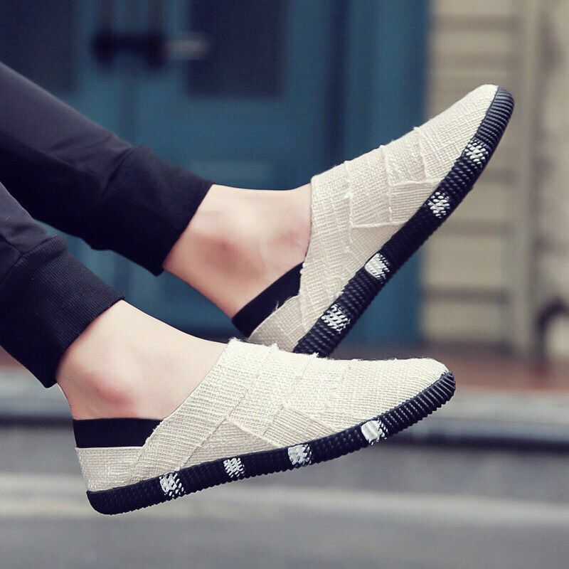 [pure manual sewing] canvas shoes in spring and summer men's old Beijing cloth shoes