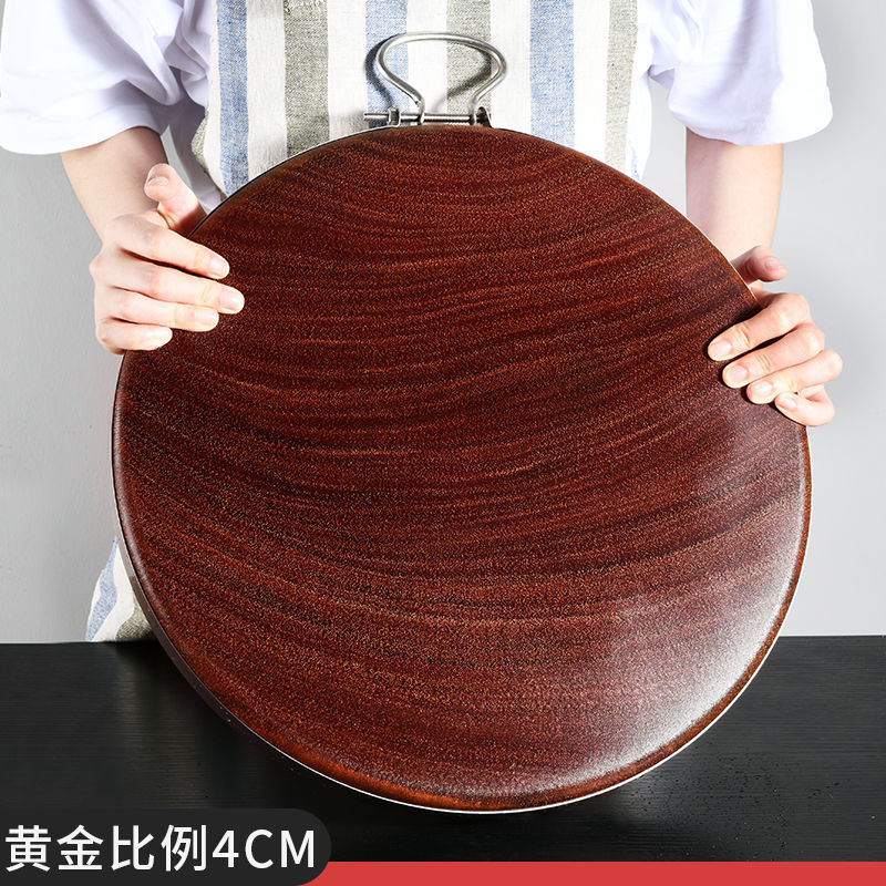 Vietnam cutting board solid wood kitchen household antibacterial and mould proof round vegetable pier whole wood cutting board authentic iron wood cutting board