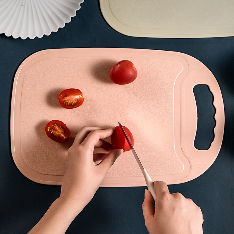 Chopping board dormitory solid wood household mildew resistant and antibacterial wheat straw chopping board fruit chopping board kitchen supplies